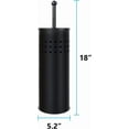 thumbnail image 3 of Toilet Plunger with Holder for Bathroom, Multi Drain Suitable Also for Bathtubs, Quick Dry, Black, 3 of 4