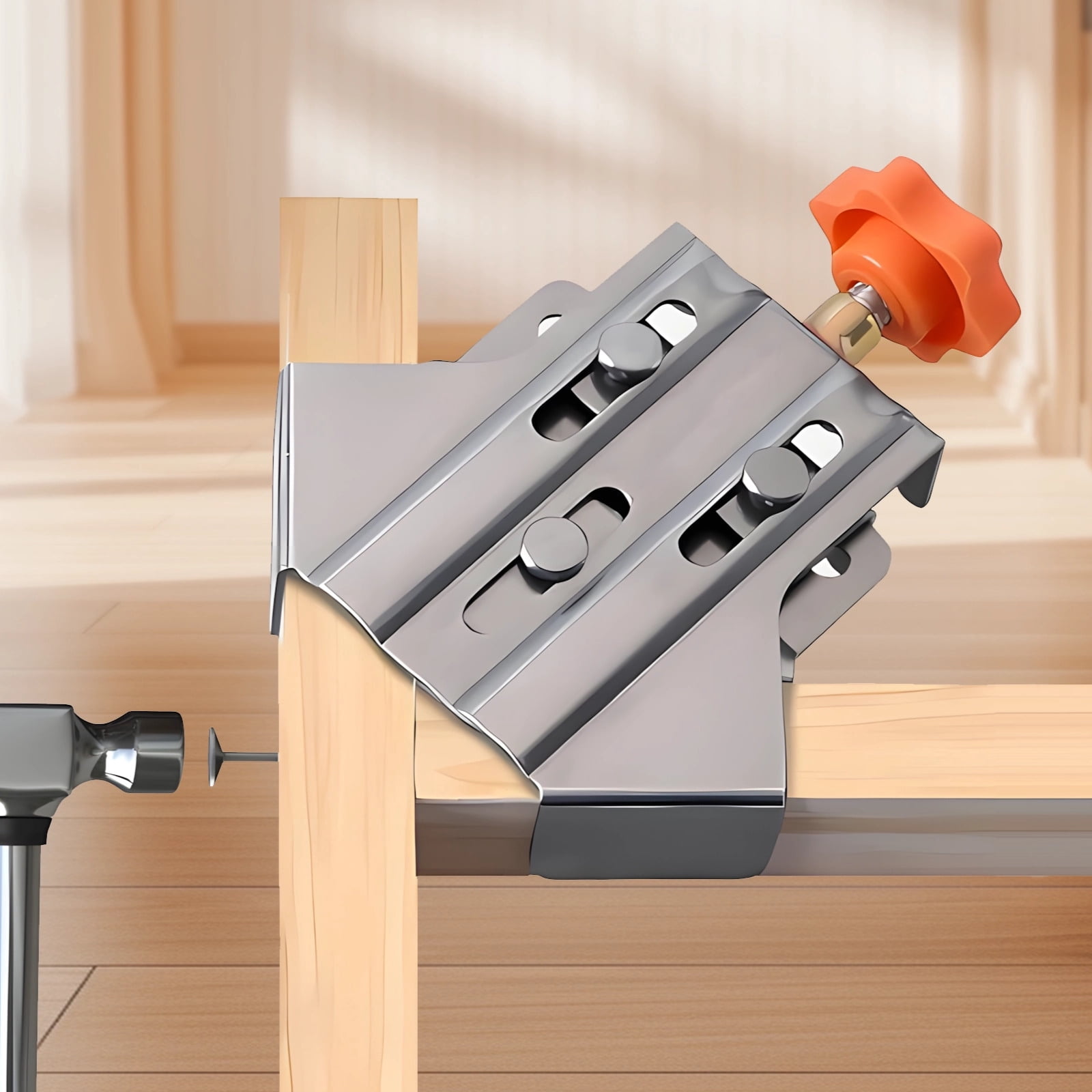 4 PCS Corner Clamps, 90 Degree Right Angle Clamps Stainless Steel, Adjustable Heavy Duty Clamps for Woodworking, Welding, Picture Frames and DIY Projects