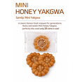 thumbnail image 3 of Mini Yakgwa Korean Honey Ginger Cookies, Individually Wrapped Traditional Korean Snack, Soft & Chewy Dessert, 3 Pack, 3 of 6