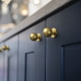 thumbnail image 4 of Goo-Ki Set of 12 -Sleek Round Brushed Gold Cabinet Knobs - Modern and Minimalist Hardware for Stylish Home Enhancement - 1.2 Inch Diameter, 4 of 9