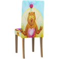 thumbnail image 4 of Funda protectora para silla ABPHQTO Lotus Pose Yoga Cute Big Bear y Master Rat Juego de 6, 4 of 4