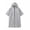 Grey, variant on Girls Fashion Cape Top Elegant Ruffle Sleeve Blouse Soft Knit Casual Tunic Shirt for Kids - Versatile Everyday Wear for Girls 5-12
