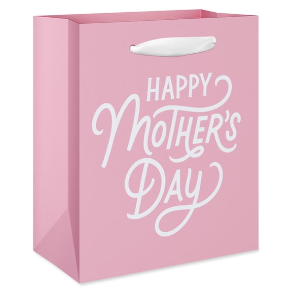 American Greetings 6.5 in. Small Mother's Day Gift Bag, Pink with Happy Mother's Day Lettering (1 Bag)