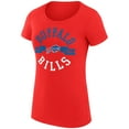 thumbnail image 2 of Women's G-III 4Her by Carl Banks Red Buffalo Bills Super-Slim Fit Lightweight City Team Graphic Lightweight Crewneck, 2 of 2