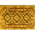 thumbnail image 1 of Ahgly Company Machine Washable Indoor Rectangle Southwestern Yellow Country Area Rugs, 8' x 12', 1 of 4