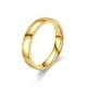 thumbnail image 4 of Anillo de pareja de acero de titanio liso para mujer, anillo de cola con personalidad que no se decolora, 18 quilates S925, 4 of 5
