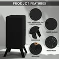 thumbnail image 3 of COVERS&ALL Vertical Square Electric Smoker Cover, 18 Oz Heavy Duty Waterproof UV & Weather Resistant Grill Cover, Outdoor Grill Protector with Air Vents & Drawstrings (23" W X 17" D X 33" H, Black), 3 of 7