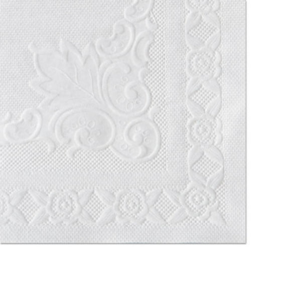 Classic Embossed Straight Edge Placemats 10 x 14, White, 1,000/Carton