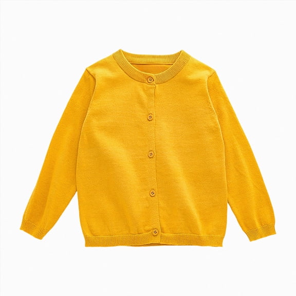 xaweyi Girls Spring And Thin Cardigan Sweater Comfortable Soft Stylish Solid Color Girls Sweater Coat,Sizes 7-8 Years