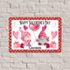 thumbnail image 3 of Feliz Día de San Valentín, Lindos Gnomos con Corazón, Letreros Metálicos Vintage, Letrero Decorativo de Metal, Póster Metálico de 8x12, 3 of 3