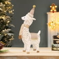 thumbnail image 3 of Grrvtrz Christmas Llama Decorations Desktop Ornaments Store Window Scene Decoration Holiday Props Dress Up,Decoration Supplies,Home Decor, 3 of 5