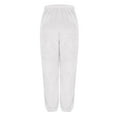 thumbnail image 4 of cfhntfmh Fuzzy Pants for Women Lounge High Waisted Warm Fleece Pants Winter Soft Lined Plush Plus Size Jogger Pants, 4 of 5