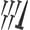 Black, variant on KOLAKO Door Hinges, T Hinges Heavy Duty for Gate, Small Shed Barn Hinge with Screws, 6 Pack , 6 inch, Black