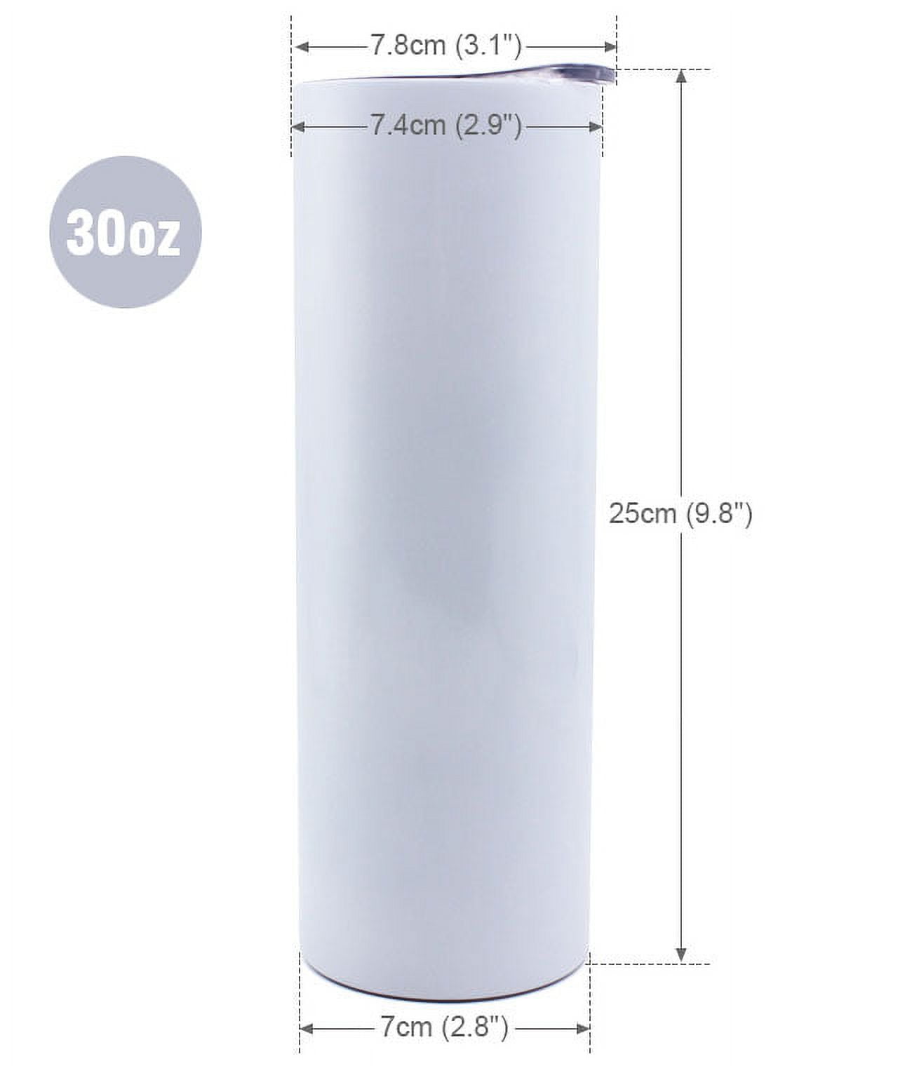  Amgkonp 30oz Straight Sublimation Blank Tumblers 25 Pack with  Straws and Lids,Stainless Steel Skinny Double Wall Vacuum Insulated  Tumblers Bulk,Stainless Steel Water Tumbler for DIY : Everything Else