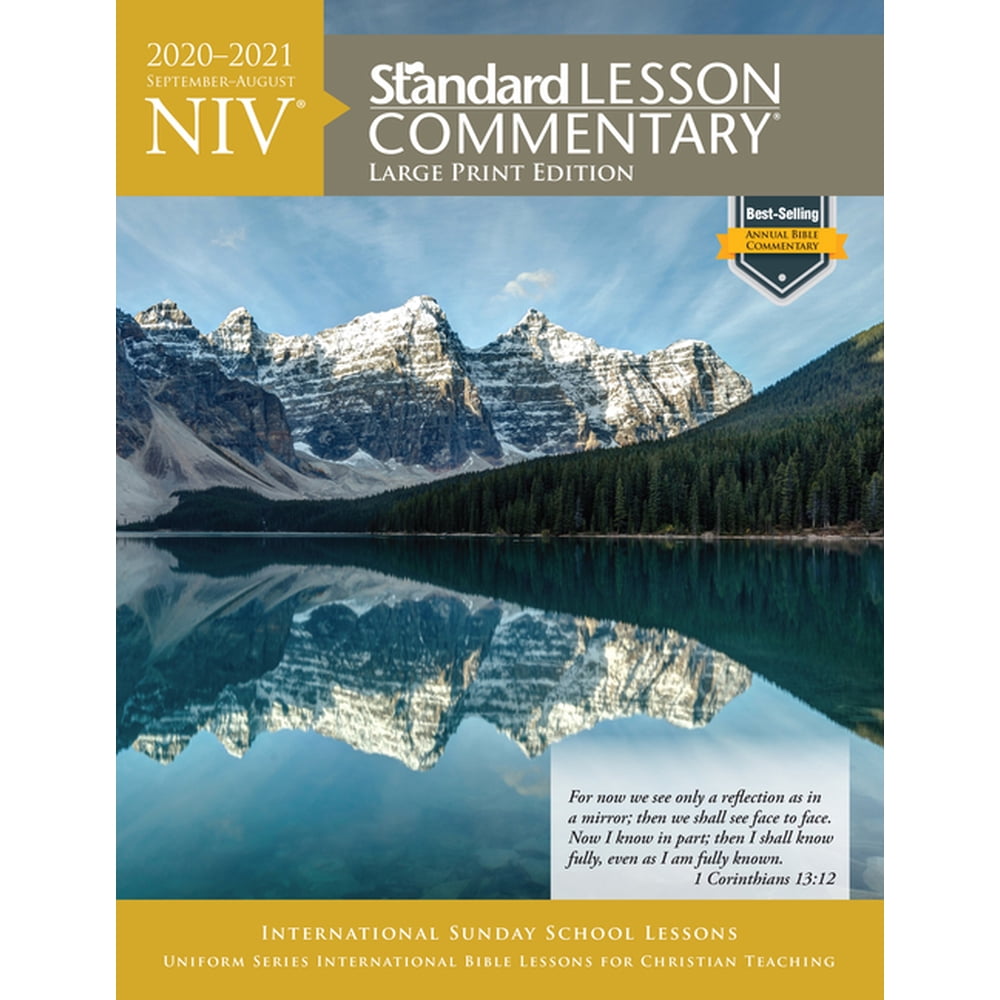 Niv standard lesson commentary 2020 2021 large print edition paperback walmart