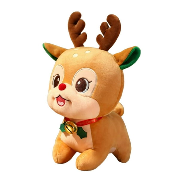 Peluche Navideño De Peluche, Animal De Peluche Tierno Para Fiestas Infantiles, Suministros Para Interiores Reno S
