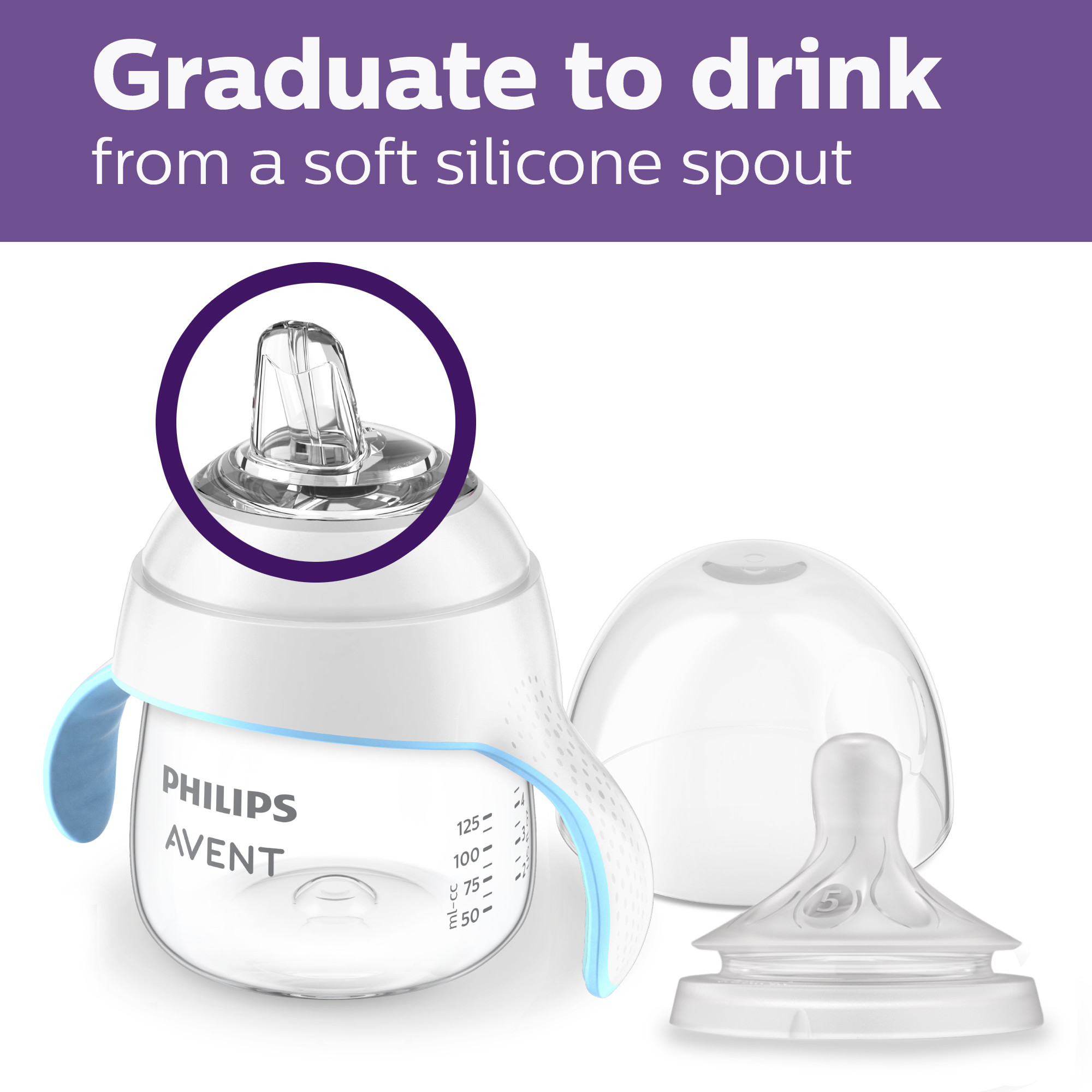 Philips Avent Natural Trainer Sippy Cup with Soft Spout, 5oz photo 7