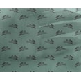 thumbnail image 4 of oneOone Georgette Viscose Aquamarine Fabric Rabbit Animal Sewing Craft Projects Fabric Prints By Yard 42 Inch Wide, 4 of 4