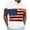 B-Multicolor, variant on Men American Flag Shirt Independence Day Shirts for Men Red White and Blue Shirt Men Men 4th of July Shirts Memorial Day Shirts Men's Casual Printed Zippered T-Shirt with Short Sleeved Lapel Top