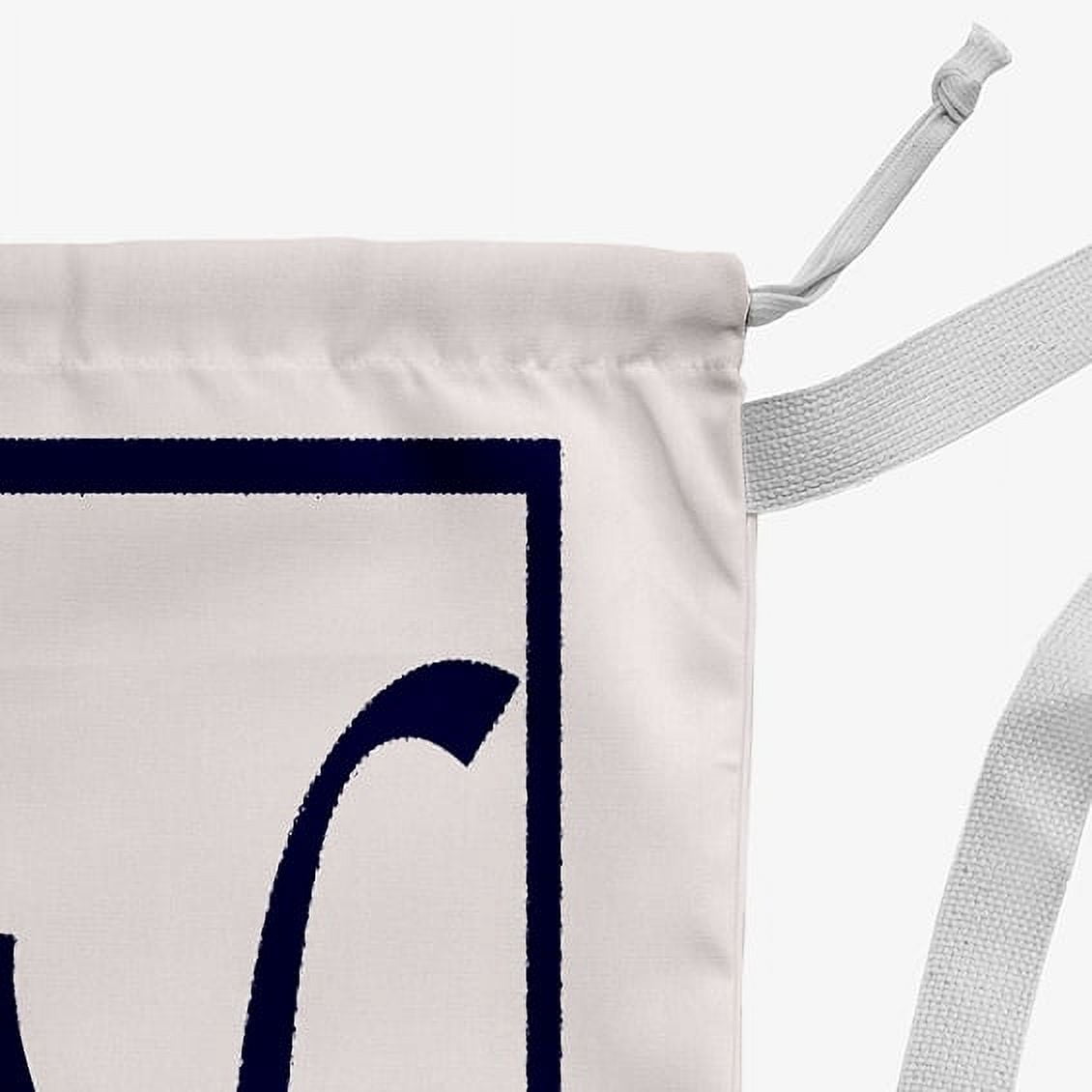 Simply Daisy Classic Monogram 18 x 29 inch N Laundry Bag