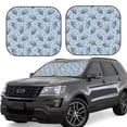 thumbnail image 2 of Uemuo Cute Ice Cream Printed 2 PCS Car Windshield Sun Shade, Auto Sun Heat and UV Rays Blocker, Foldable Automotive Front Window Sunshade Protector, 2 of 7
