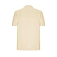 thumbnail image 6 of HAPIMO Women's Trendy Cotton Linen Loose Tops Clearance Summer Solid Color Short Sleeve Drop Shoulder Crew Neck Pullover for Teen Girls Elegant Casual Relaxed Blouses Beige XL, 6 of 7