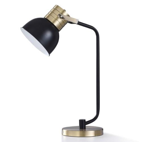 Stylecraft Home Collection Elmsdale Desk Lamp Matte Black And Brushed Brass Metal Com Brushed Brass Metal, Bluemax 70w Floor Lamp