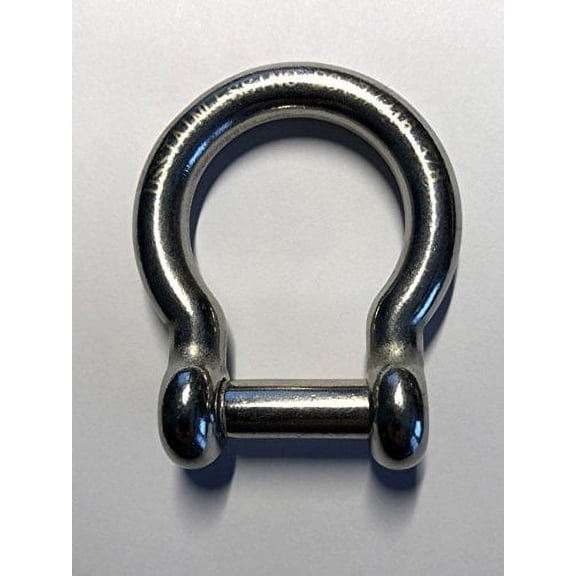 US Stainless Stainless Steel 316 Bow Shackle 3/8" (10mm) with Hex Sink Pin Marine Grade
