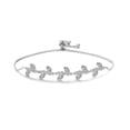 thumbnail image 2 of Guardurnaity con cordón para mujer Willow Zircon Estilo simple Brazalete Cadena Joyería Accesorio de moda para fiesta Oro blanco Type3 NO3, 2 of 6