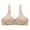 Beige, variant on Bigersell Girls Bra Women's Non Underwire Comfortable Printing Plus Size Four Breasted Bra Underwear Female Synthetic Padded Bra Big & Tall Lace Bra, Style 345, Beige XL