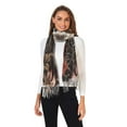 thumbnail image 2 of Leopard Cheetah Flowers Winter Scarf for Women Fashion Warm Long Soft Blanket Scarves Gifts, 2 of 10
