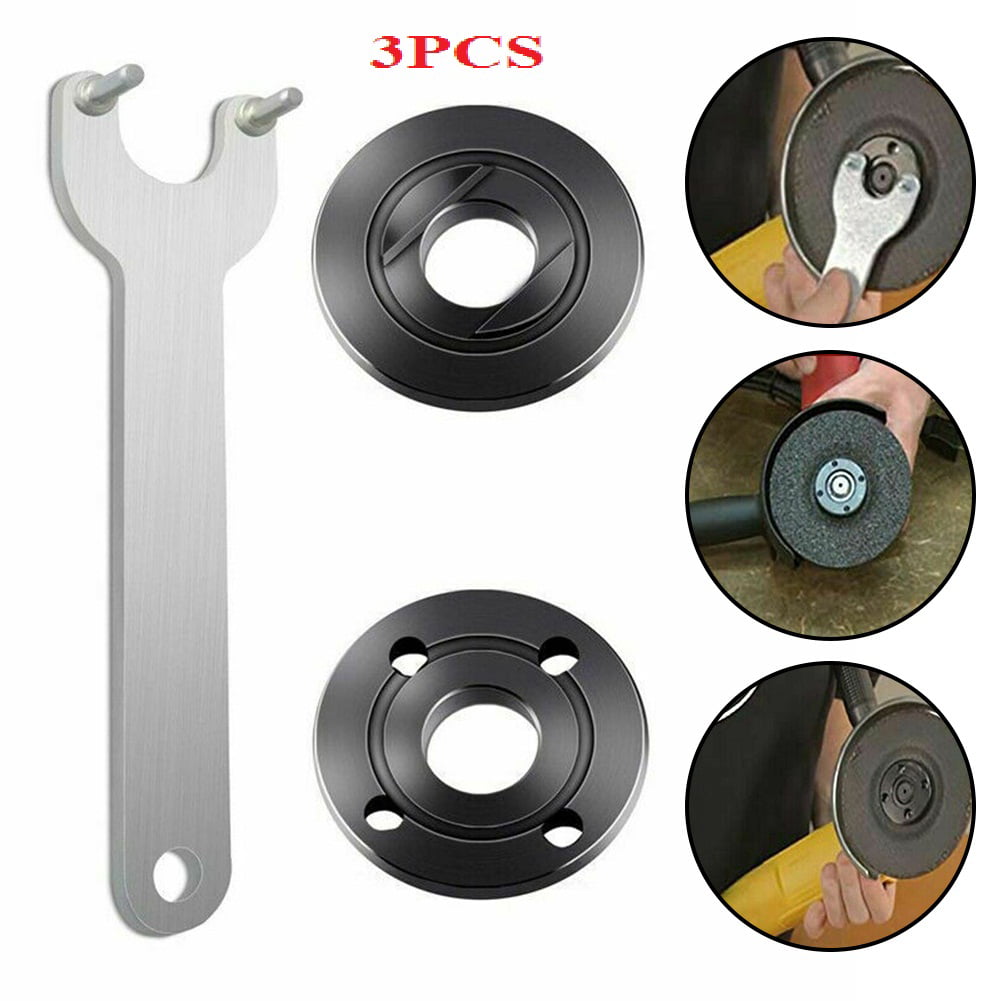 M14 Thread Replacement Angle Grinder Inner Outer Flange Nut Set Tool With Wrench 