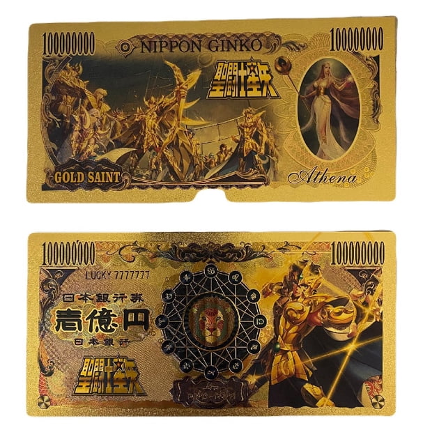 Billete Conmemorativo Anime Saint Seiya Leo Aioria