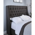 thumbnail image 3 of Cambridge Fabric Upholstered "Steel-Core" Platform King Bed/4-Drawers Gray, 3 of 10