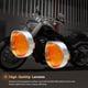 thumbnail image 5 of Cubiertas De Lente De Indicador De Luz De Señal De Giro Para Harley Dyna Softail Sportster Flhx Street Glide 1 Par Monstrate VI009395-05, 5 of 6