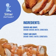 Gerber 2nd Foods Puree Favorites, Chicken and Turkey Baby Food Variety Pack, 2.5 oz Jars (12 Pack)