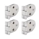 thumbnail image 1 of Bisagras Plegables con Tapa Abatible Bisagras de Bisagra de Mesa para Máquina de Coser de Borde Redondo de 180 Grados para Muebles de Puerta de Armario de Mesa ANGGREK Otros, 1 of 8