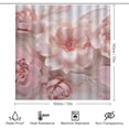 thumbnail image 2 of Pink Romantic Roses Shower Curtain 4 Piece Sets with Non-Slip Rugs,Toilet Lid Cover and Bath Mat Modern Flower Plants Floral Waterproof Shower Curtain with 12 Hooks Bathroom Set Home Decor, 2 of 8