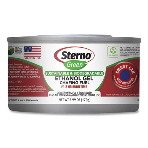 Sterno Ethanol Gel Chafing Fuel Can, 170 g, 72/Carton