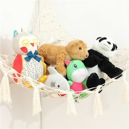 Large 47 inch Toy Hammock Organizer Stuffed Animal Macrame Toy Hammock Cotton Rope Plush Toy Net Holder Beige Walmart