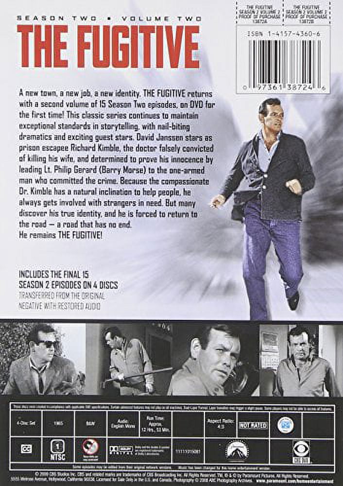 The Fugitive: Season Two Volume 2 - Walmart.com