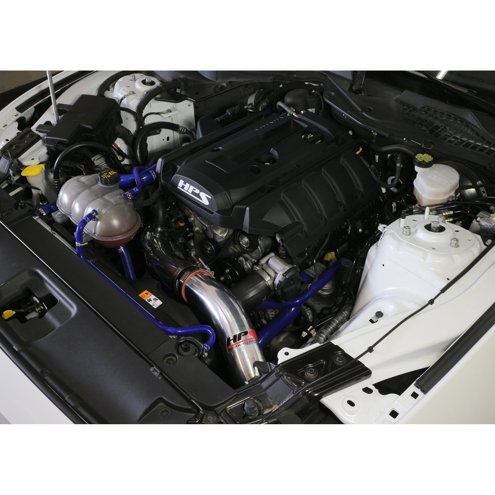 HPS Performance  Cold Air Intake Kit for 2015-2017 Ford Mustang 2.3L Turbo, Polished