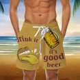 thumbnail image 1 of WILLBEST Pantalones Cortos Casuales para Hombre, Pantalones Cortos de Playa Estampados de Malla Transpirable A La Moda de Verano para Hombre, Pantalones de Playa, 1 of 4