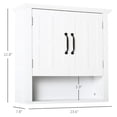 thumbnail image 6 of White 3 Bathroom Cabinet, With Adjustable Shelf And 2 Doors - Maximize Storage In Your Bathroom, Over Toilet Shelf, Keep Neat Tidy Extra Storage,, 6 of 6