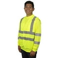 thumbnail image 4 of 10-Pack of Cordova V231PFRS Type R, Class II, Limited FR Lime Mesh Vest, Hook & Loop Closure, 2-Inch Silver Reflective Tape, One Inside Lower Pocket & One Outside Chest Pocket, Mic Tab, Small, 4 of 5