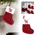 thumbnail image 1 of Bas Tricotés Rouges de Noël - Brodés, Spacieux, Durables, Idéal pour la Décoration de Sapin de Noël, Sacs Cadeaux et Ambiance de Vacances, 1 of 1