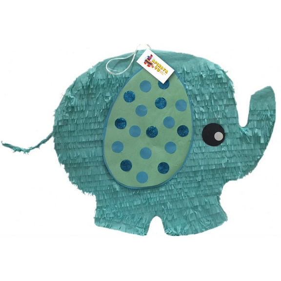 APINATA4U Teal Color Gender Reveal Baby Elephant Pinata