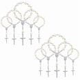 thumbnail image 2 of 60 Piezas Cuentas de Rosario de Bautismo, Rosarios de Bautismo de Dedo, Perlas de Imitación, 2 of 9