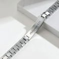 thumbnail image 2 of VNOX Classic Watch Strap Bracelet-Engraved Inspirational Christian Faith Bible Verse Quote Wristbands Elegant Link Bracelet Encouragement Gift,Classic Watch Band Strap Design, 2 of 4
