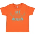 thumbnail image 3 of Inktastic Life Is Better At The Cabin, Deer Antlers, Camping Boys or Girls Toddler T-Shirt, 3 of 5